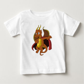 Caricature de dragon orange Baby T-Shirt