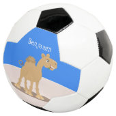 Caricature de dromadaire joyeux et souriant (3/4)