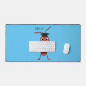 Caricature de fourmi rouge joyeux (Clavier et souris)