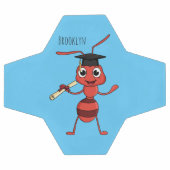 Caricature de fourmi rouge joyeux (Plat)