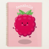 Caricature de framboise très heureuse (Devant)