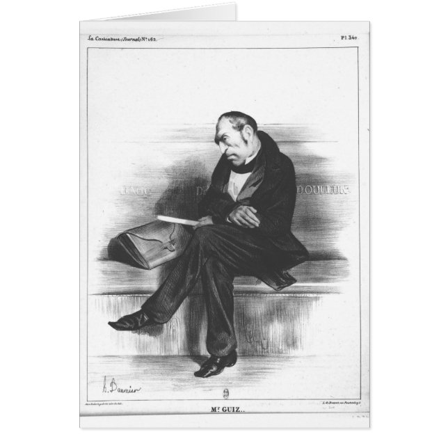 Caricature de Francois Guizot, 'La (Devant)