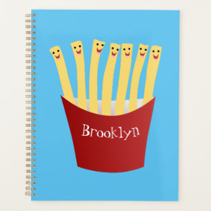 Caricature de frites Cute kawaii fast food