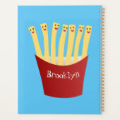 Caricature de frites Cute kawaii fast food (Dos)