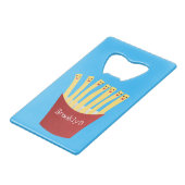 Caricature de frites Cute kawaii fast food (Devant Angle)