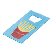 Caricature de frites Cute kawaii fast food (Dos Angle)