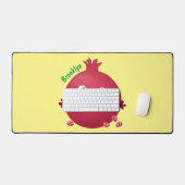 Caricature de fruits à la grenade joyeux (Clavier et souris)