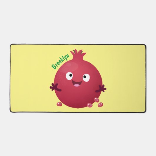 Caricature de fruits à la grenade joyeux (Recto)