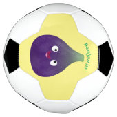 Caricature de fruits mauve joyeux aux figues (Tourné)