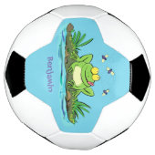 Caricature de grenouille vert mignon (Tourné)