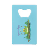 Caricature de grenouille vert mignon (Dos)