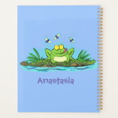 Caricature de grenouille vert mignon (Dos)