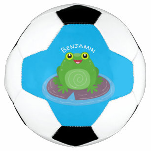 Caricature de grenouille verte mignonne