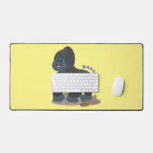 Caricature de gros gorilles joyeux (Clavier et souris)