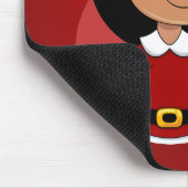 Caricature de la fille de Noël tapis de souris (Coin)