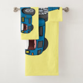 Caricature de la Limousine bleu mignonne (En situation)