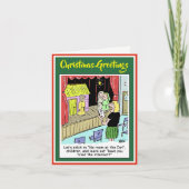 Caricature de la Nativité pour une carte de Noël d (Devant)