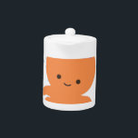 Caricature de la pieuvre mignonne<br><div class="desc">Un mignon poulpe orange.</div>
