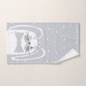 Caricature de lapin, symbole 2023. (Serviette à main)