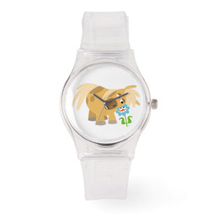 Caricature de l'appel d'offres et montre à fleurs