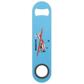 Caricature de l'avion à train de vélo (Dos)