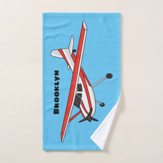 Caricature de l'avion à train de vélo (Serviette à main)