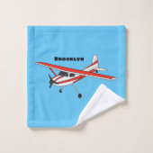 Caricature de l'avion à train de vélo (Gant de toilette)