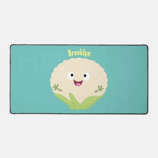 Caricature de légume de chou-fleur joyeux (Recto)