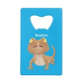 Caricature de lézard de dragon à barbe (Dos)