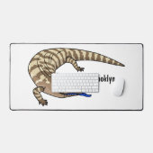 Caricature de lézard rouge (Clavier et souris)