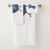 Caricature de l'oiseau pigeon couronné Victoria (En situation)