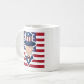Caricature de l'oncle Sam Coffee Mug (Devant gauche)