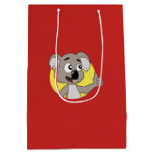 Caricature de l'ours Koala sac cadeau moyen (Dos)