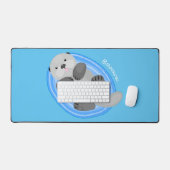 Caricature de loutres de mer jolies (Clavier et souris)