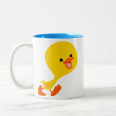 Caricature de marche mignon canard Mug (Gauche)