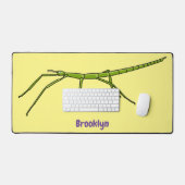 Caricature de mignon rouge vert avec des visages h (Clavier et souris)