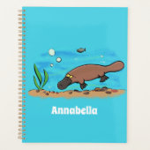 Caricature de natation de Cute platypus (Devant)