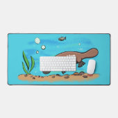 Caricature de natation de Cute platypus (Clavier et souris)
