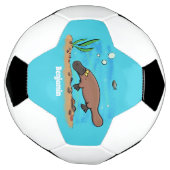 Caricature de natation de Cute platypus (Tourné)