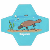 Caricature de natation de Cute platypus (Plat)