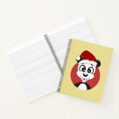 Caricature de Noël avec carnet d'ours en panda mig (Intérieur)