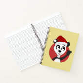 Caricature de Noël avec carnet d'ours en panda mig (Intérieur)