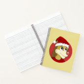 Caricature de Noël avec un mignon carnet de lion (Intérieur)