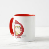 Caricature de Noël avec une mignonne tasse de lion (Devant gauche)