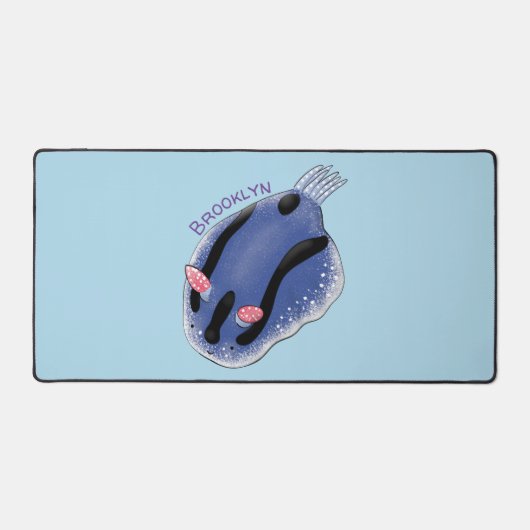 Caricature de nudibranche bleu mignon (Recto)