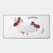 Caricature de patinage sur glace de Happy red four (Clavier et souris)