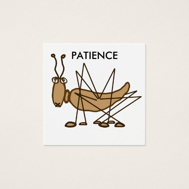 Caricature de pâturage de Patience insecte (Devant)