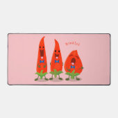 Caricature de piments chantants mignons (Recto)