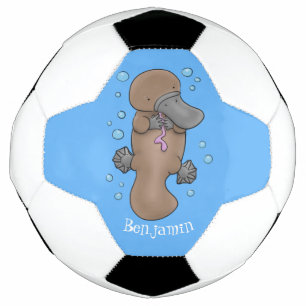 Caricature de platypus bébé très heureuse