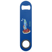 Caricature de poisson tropical guppy très chic (Dos)